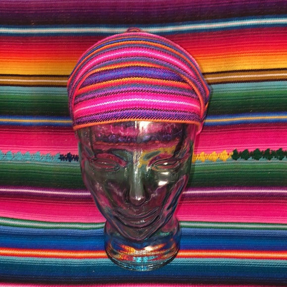 Multiple Colored Maya Artisans Guatemala Convertible Headband - Picture 6 of 7